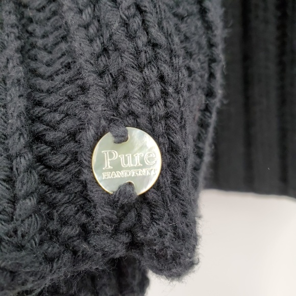 Pure Handknit Women's Cardigan Chunky Knit Sweater - Picture 4 of 7